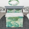thumbnail image 3 of Designart 'Watercolor Rock II' Geometric Duvet Cover Set, 3 of 4