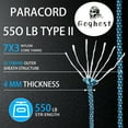 thumbnail image 5 of GOGHOST 550lbs Paracord Reel 160 Foot 4mm 7 Inner Strands,100% Nylon Mil-Spec Type III Paracord,Two Color Mixed,Blue Black, 5 of 9