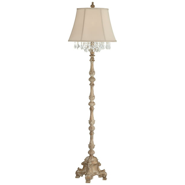 Barnes And Ivy Traditional Floor Lamp, 72 75 In Bronze Floor Lamp With White Alabaster Shades