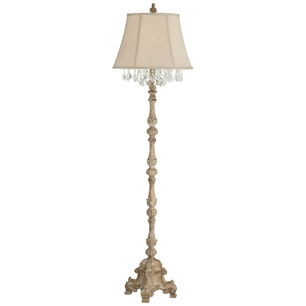 Barnes And Ivy Traditional Floor Lamp 63 5 Tall Distressed Candlestick Crystal Glass Beading Cream Bell Shade For Living Room Reading Com Barnes And Ivy Traditional Floor Lamp, 72 75 In Bronze Floor Lamp With White Alabaster Shades