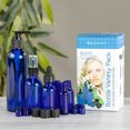 thumbnail image 2 of Blue Glass Apothecary Bottles - Variety Pack, 2 of 3