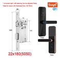 thumbnail image 2 of Door Lock, Tuya Electronic Smart Door Lock With Biometric Finrprint / Smart Card / Password / Key Unlock/ USB Emerncy Char ,Easy to Install, 2 of 7