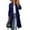 Dark Blue, variant on Otvok Womens Coats Plus Size Fashion Solid Cardigan Long Sleeve Pockets Blouse Coat