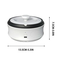 Usb Rechargeable Air Purifying Ashtrays, Smoke and Odor Filtering Function,Smokeless Ashtray Indoor and Outdoor Gray,for Living Rooms, Offices, Hotel Lobbies, Chess and Card Rooms