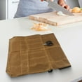 thumbnail image 4 of Waxed Canvas Cutter Roll Bag Extra-wide Pocket For Chef's Knives Lightweight, 4 of 12