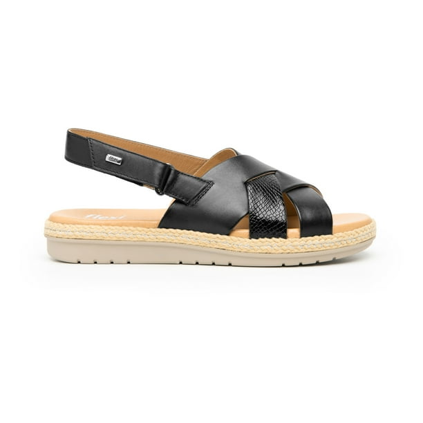 Sandalia Flexi para Mujer Estilo 100224 Negro