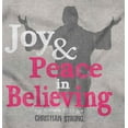 thumbnail image 2 of Joy Peace Believing Religious Hoodie Sweatshirt Women Men Brisco Brands M, 2 of 6