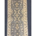 thumbnail image 2 of Gray Oushak Runner 2' 8"X9' Handmade Wool Rug # 14279, 2 of 10