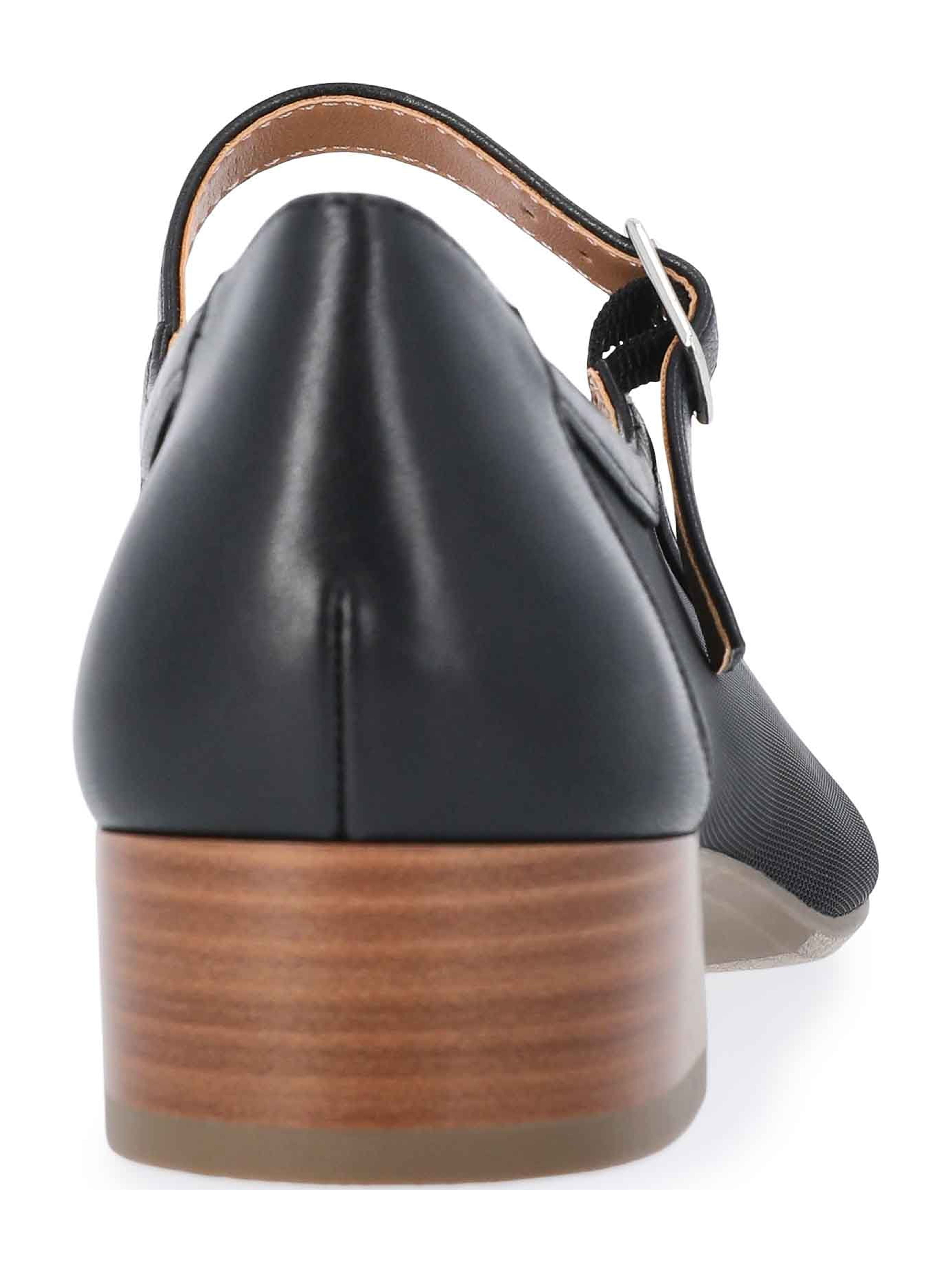 Free Assembly Women's Mesh Block Heel Mary Jane Shoes