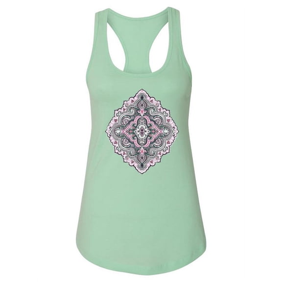 Indian Ornament Pattern Design Tank Women -Image by Shutterstock, Female Large