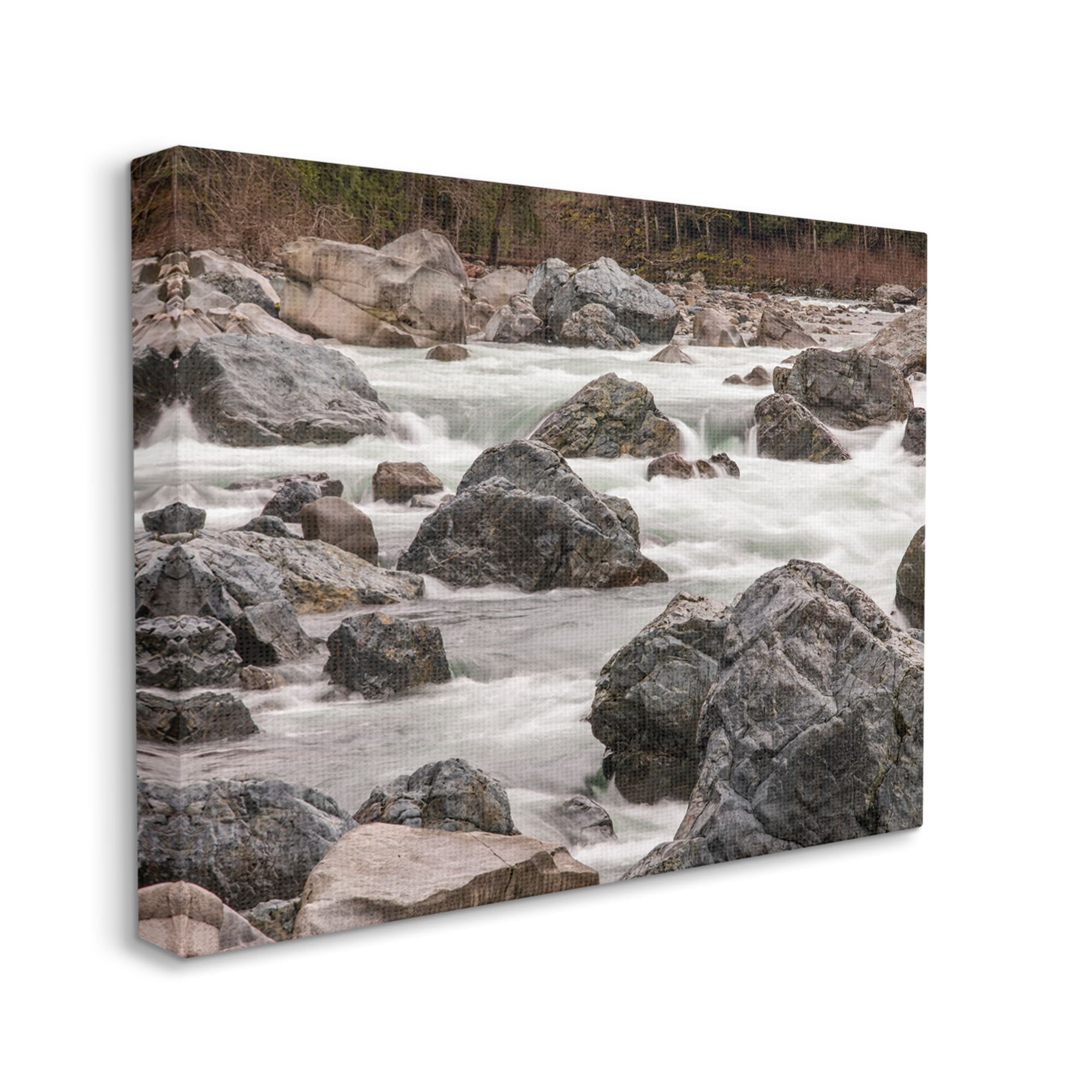 Stupell Industries Rocky River Stream Flowing Water Landscape Photography, 20 x 16,Design by Matheson
