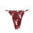 thumbnail image 1 of Ropa interior bikini elástica Gibobby para mujer Tangas sin costuras Ropa interior transpirable sexy Tirantes elásticos Vino XXL, 1 of 4