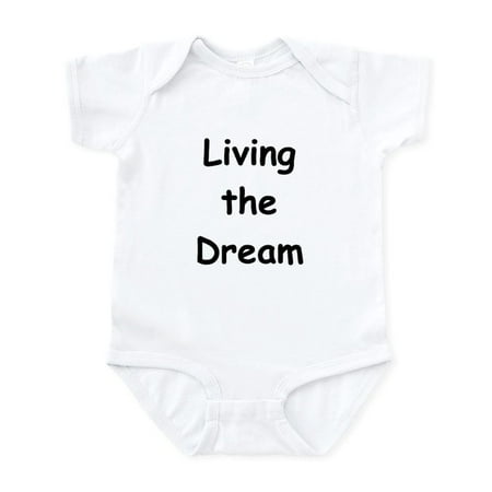 

CafePress - Living The Dream Infant Bodysuit - Baby Light Bodysuit Size Newborn - 24 Months