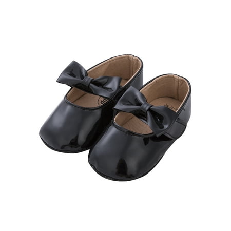 

Suanret H Toddler Baby Girls Soft Sole Princess Anti-slip Bow Glitter Shoes