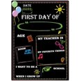thumbnail image 5 of First Day of School Chalkboard Sign Large Size 10 x 14 Inch Photo Prop Back to School Signs for Kids Reusable and Easy Clean Colorful Wood Chalkboard, 5 of 5