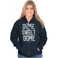 thumbnail image 3 of Washington DC Dome Funny Capitol Pun Unisex Fleece Graphic Zip Up Hoodie Brisco Brands 2X, 3 of 5