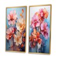 thumbnail image 3 of Designart « Orchidées Rouges en Acrylique Multicolore dans la Représentation II » Ensemble d'Art Mural Encadré d'Orchidées, Ensemble de 2 - Ensemble de Toiles Encadrées Florales Rouges pour Déco de Salon, 3 of 6