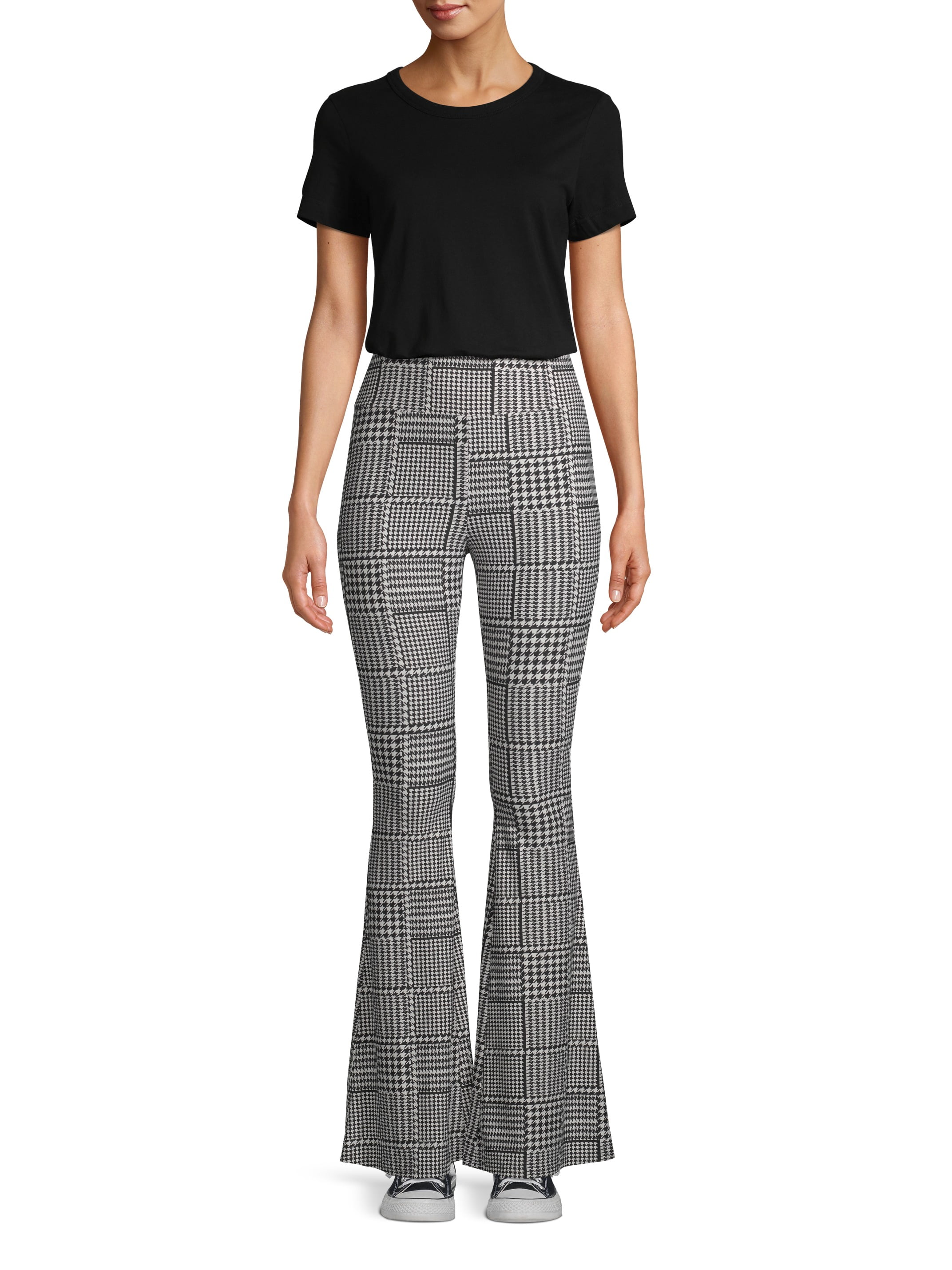 juniors flared yummy knit pants