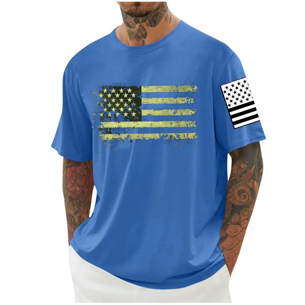 Tops para hombre, blusas y camisas de cuello redondo y manga corta para hombre, blusas casuales de cuello redondo con estampado de moda para hombre, blusas de cuello redondo y manga corta, camisas par