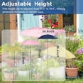 thumbnail image 2 of 3-Piece  Umbrella Set for Outdoor Plants, Garden Umbrella Shade for Potted Plants and Garden Beds, Protects Plants from Blazing Sun - 1 Yellow, 1 Pink, 1 Blue, 2 of 7