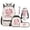 Cherry Axolotl, variant on Cute Capybara 5 Pieces Backpack Set with Insulated Lunch Box Water Bottle Bag Pencil Case Keychain Lightweight School Bags Set Bookbags for Kids Back to School