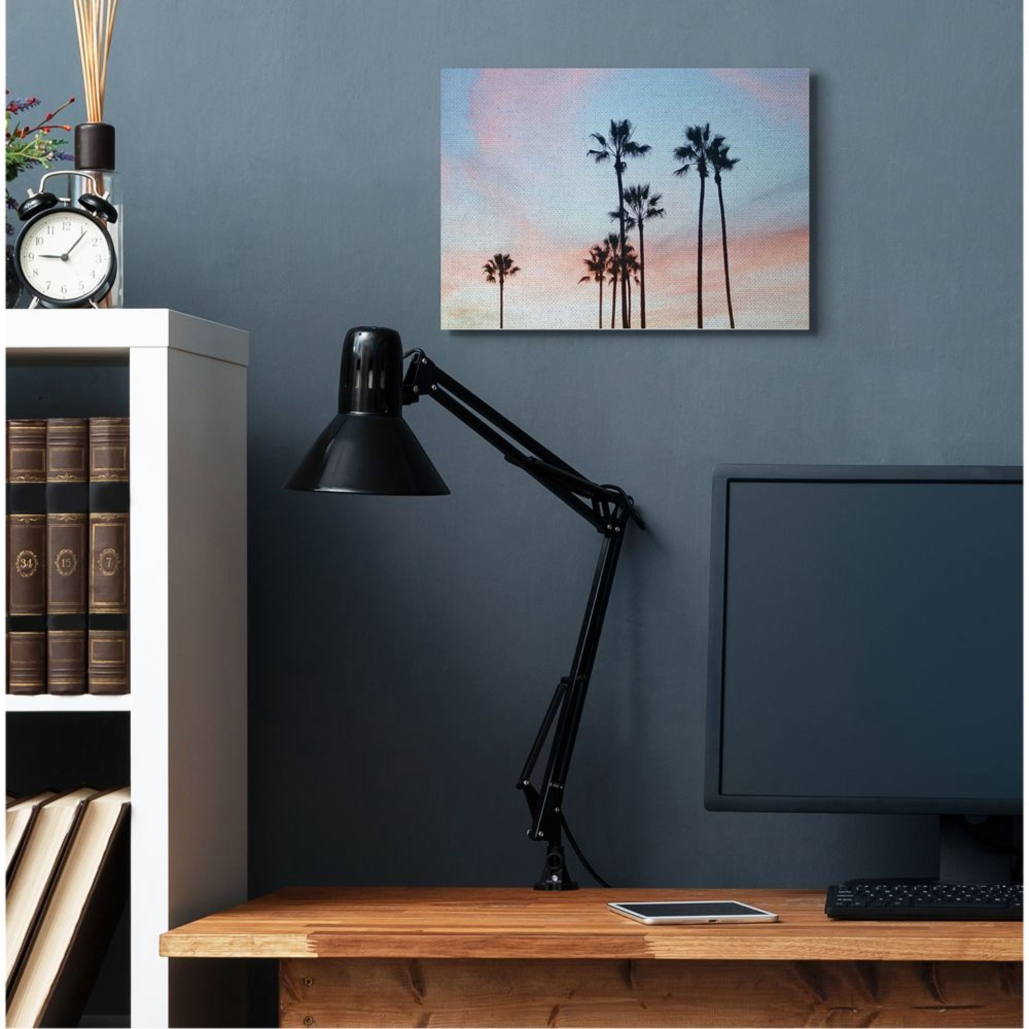 Stupell Industries Sunset Sky with Palm Tree Silhouettes Design by Unsplash, 16" x 20"