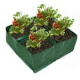 thumbnail image 6 of Whoamigo Raised Garden Planter Bag Bed 4 Divided Grids Durable Square Planting Grow Pot for Carrot Onion Herb Flower Vegetable, 6 of 11