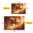 thumbnail image 5 of WOBOGO Fiery Warrior Horse Puzzle Challenge 500 Piece Jigsaw Suitable for Game Night Finished Size 20.5 x 14.9in, 5 of 9