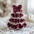 thumbnail image 3 of Beginner Crochet Kit for Christmas Tree, DIY Holiday Decoration Set with Bow & Pearl Embellishments, 3 of 9