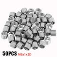 thumbnail image 6 of 50Pcs Thread Reducer 304 Stainless Steel M6*1*2D Silver For Aviation Automobiles, 6 of 8