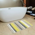 thumbnail image 4 of Alfombra de baño absorbente antideslizante, alfombra de baño de microfibra, alfombra de baño, alfombra de baño absorbente antideslizante, amarillo 40*60 cm ER, 4 of 5