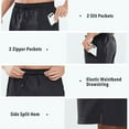 thumbnail image 5 of NORTHYARD Men's 7 Inch Athletic Basketball Shorts with 4 Pockets Workout Gym Short Black L, 5 of 8