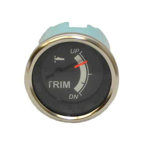 Teleflex Boat Trim Gauge 780816PMFB | Suzuki Sterling Silver 2 Inch