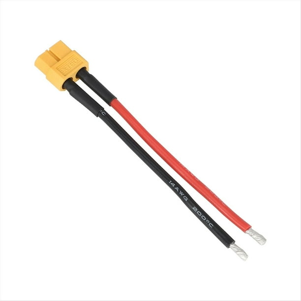 Cables Macho XT30 Cables de Extensión de Alimentación Cables de Batería de Litio Cable de Batería