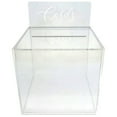 thumbnail image 2 of OnDisplay 10" Luxe Acrylic Clear Wedding Card Money Box w/Hinged Lid and Removable Sign (Cards Print), 2 of 6
