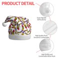 thumbnail image 6 of Cauagu Colorful Fishes for Adult Christmas Hat,1-Pack Xmas Holiday Hat Santa Hat for Women & Men Festive Headwear Accessories Fit for Christmas/New Year/Party, 6 of 6