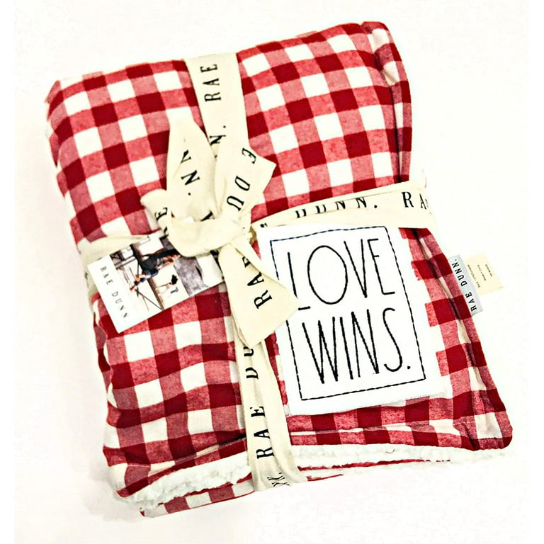 Rae dunn plaid blanket sale