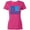 Cyber Pink, variant on Be Kind Logo in Blue Women's T-Shirt