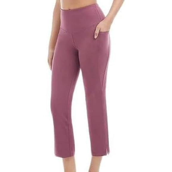 Jockey Ladies Yoga  Capri Pants (X-Small) Red/Burgundy