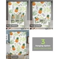 thumbnail image 4 of Fruit Pineapple Green Plant Plumeria Window Curtain for Living Room Roman Curtains for Kitchen Cafe Tie Up Short Drapes, 4 of 6