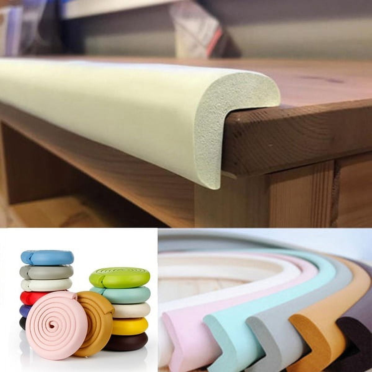 Qoo10 - Baby Safety Table desk Edge Corner Cushion Guard Strip Softener  Bumper : Furniture & Deco