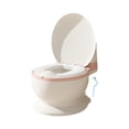 thumbnail image 4 of Orinal de entrenamiento para ir al baño, orinal para niños (cepillo incluido), inodoro realista antideslizante, orinal con sensación real para niños rosa, 4 of 8
