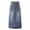 Blue, variant on Blue Denim Mid Length Skirt For Girls 2025 Spring New Casual Denim Bottom