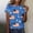 X001-Blue, variant on Goodtrade8 4th of July T Shirts for Women Summer Red White and Blue Pullover American Flag Short Sleeve Casual Graphic , Red White and Blue Crew Neck Juniors Tops Independence Day