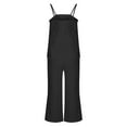 thumbnail image 6 of Gamivast Two Piece Sets for Women Spaghetti Strap Camisole Top Matching Pants Jumpsuit Lounge Set Summer Beach Outfits Black L Pantalones Capri Para Mujer, 6 of 8