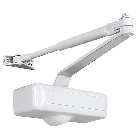 Tell Manufacturing DC100081 Ivory Lightweight Residential Door Closer