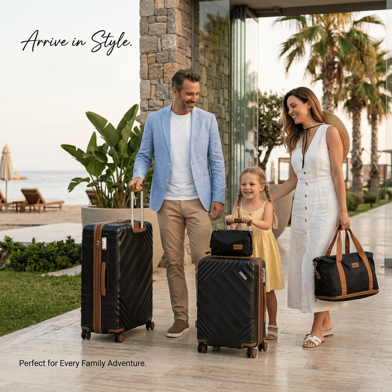 Rosamo 6-Piece Hardshell Luggage Set, Expandable TSA Lock photo 2