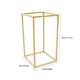thumbnail image 2 of Miumaeov 2Pcs Flower Floor Stand Metal Column Flower Stand Set Gold Floor Vases Wedding Centerpiece Stand Display Rack Aisle Decor, 2 of 14