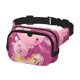 thumbnail image 2 of Fotbe Cute Pink Axolotl A Cangurera Cuadrada con Estampado de Doble Capa, Bolsa de Cintura Ajustable Mini para Hombres y Mujeres, 2 of 9