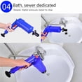 thumbnail image 3 of Inteprter Desatascador de tuberías, herramienta de limpieza de tuberías de presión de aire segura, desagües de suelo de plástico portátiles, émbolo Accesorios de baño Inteprter HA017119-00, 3 of 6